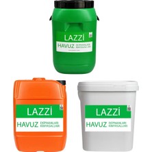 Lazzi Toz Klor 25 kg - Yosun Önleyici 20 kg - Toz Ph Düşürücü 25 kg Paketi