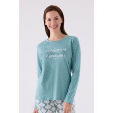 Pierre Cardin Ikili Pijama Takım Soft Yeşil - Süprem - 2li Takım