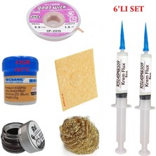 Smnr Mechanic Krem Lehim 183°C 42GR Havya Uc Temizleyici Flux Lehim Toplama Cp-2,0mm Lehim Emme Teli  Seti1 TK02