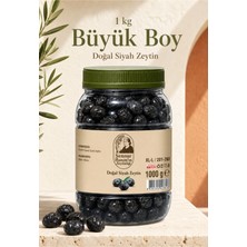 Şennur Hanım'ın Zeytinliği 1kg Doğal Siyah Zeytin Büyük Boy – Katkısız Bütün Siyah Zeytin – Geleneksel Sofralık Zeytin Xl - L (201/260)