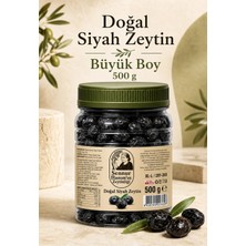 Şennur Hanım'ın Zeytinliği 500GR Doğal Siyah Zeytin Büyük Boy– Katkısız Bütün Siyah Zeytin – Geleneksel Sofralık Zeytin Xl - L (201/260)