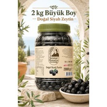 Şennur Hanım'ın Zeytinliği 2kg Doğal Siyah Zeytin Büyük Boy – Katkısız Bütün Siyah Zeytin – Geleneksel Sofralık Zeytin Xl - L (201/260)