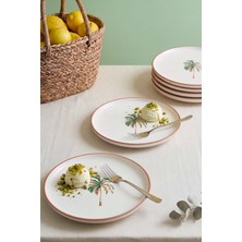 Bronze Palmiye Nordic 6\'lı Pasta & Sunum Tabağı 22 cm