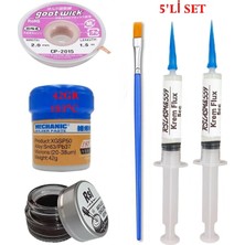 Smnr Mechanic Krem Lehim 183°C 42GR Havya Uc Temizleyici Flux Lehim Toplama Cp-2,0mm Lehim Emme Teli Fırça SETI02