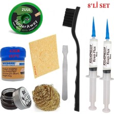 Smnr Mechanic Krem Lehim 183°C 42GR Havya Uc Temizleyici Flux Lehim Toplama 2uul-2,0mm Lehim Emme Teli SPATULA09