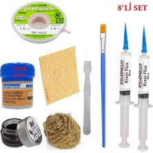 Smnr Mechanic Krem Lehim 183°C 42GR Havya Uc Temizleyici Flux Lehim Toplama Cp-1,5mm Lehim Emme Teli Spatula K05