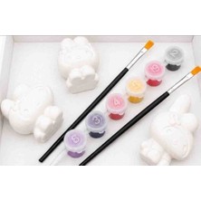 Ça-pa Concept Hello Kitty Arkadaşı My Melody 3'lü Taş Tozu Boyanabilir Figür Seti. Taş Boyama Yaratıcı Hobi ve Boyama Kutusu