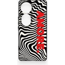 Vip Case Vivo V40 Uyumlu Zebra Amore Desenli Silikon Kılıf
