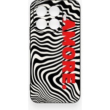 Vip Case Mi 17T Pro 5g Uyumlu Zebra Amore Desenli Silikon Kılıf