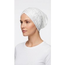Flora Tekstil Taşlı Önü Çapraz Boru Bone