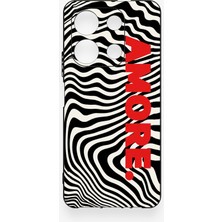 Vip Case Infinix Note 30 Uyumlu Zebra Amore Desenli Silikon Kılıf