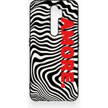 Vip Case Oppo A9 2020 Uyumlu Zebra Amore Desenli Silikon Kılıf