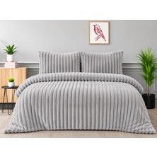 Yünteks Merinos Diamond Kürk Riva Desen Comforter Set, Çift Kişilik Yorgan Seti (220X240)