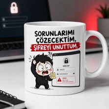 Ajans 313 AJANS313 313 Karakter Serisi Sorunlarımı Çözecektim Şifreyi Unuttum Esprili Beyaz Kupa