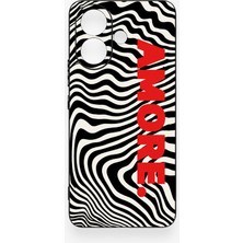 Vip Case Vivo V60 Lite Uyumlu Zebra Amore Desenli Silikon Kılıf