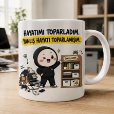 Ajans 313 AJANS313 313 Karakter Serisi Hayatımı Toparladım Yanlış Hayatı Toparlamışım Esprili Beyaz Kupa