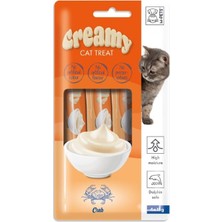 M-Pets Creamy Yengeçli Krema Kedi Ödül Maması 4*15 Gr