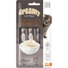 M-Pets Creamy Morina Balıklı ve Biftekli Krema Kedi Ödül Maması 4*15 Gr