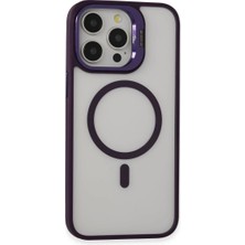 Enco Store Joko Apple iPhone 14 Pro Kılıf Roblox Lens Magsafe Standlı Kapak - Derin Mor