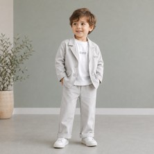 Hippıl Baby Erkek Bebek&çocuk Pamuklu Ceket Pantolon Uzun Kol T-Shirt 3 Lü Tarz Takım 1-2-3-4 Yaş (Paça Boyu Extra Uzun)