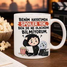 Ajans 313 AJANS313 313 Karakter Serisi Benim Hayatımda Spoiler Yok Esprili Beyaz Kupa