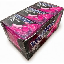 Vivident Xylit Storming Trı Çilek, Ahududu ve Frenk Üzümü Aromalı Şekersiz Tatlandırıcılı Sakız 33 gr x 18 Adet