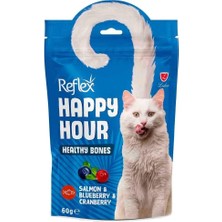 Reflex Happy Hour Healthy Bones Somonlu ve Yaban Mersinli Kedi Ödül Maması 60 Gr