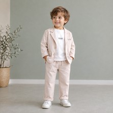 Hippıl Baby Erkek Bebek&çocuk Pamuklu Ceket Pantolon Uzun Kol T-Shirt 3 Lü Tarz Takım 1-2-3-4 Yaş (Paça Boyu Extra Uzun)