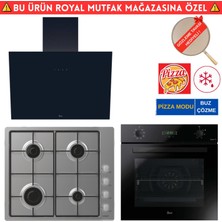 Hoover GTF1W  Siyah Ankastre Set (HO3158B +Cand-Y CHW6LMX Inox Emaye + HDG6C1GBTK )
