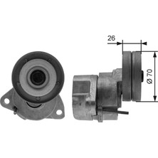 Triger Rulmani Kutuklu Opel Astra F Station Wagon (T92) 1.6 I (F35, M35) 1991-1998 Gates Gat T38154