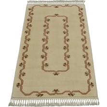 Kilim Antik El Dokuma Milas Yün Halı 1652 - Yeni - Bej