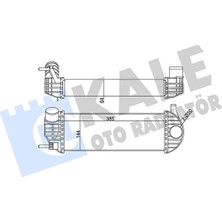 Turbo Radyatörü (Intercooler) Renault Kangoo 1.5 Dci / Express (Fw0 105 (FW0F) 2008+ Kale Kal 344980