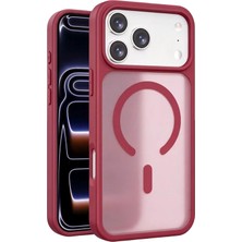 Uray Store Joko Apple iPhone 18 Pro Max Jota Magsafe Kapak - Bordo