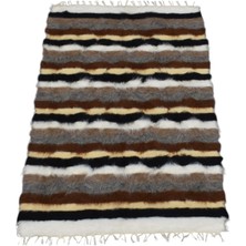 Kilim Antik El Dokuma Tiftik Yün Siirt Battaniyesi Kilim 1700 - Yeni - Çok Renkli