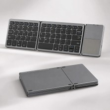 TKÇ ZR443 B033 Bluetooth Katlanabilir Klavye, Şarj Edilebilir Pil, Sessiz ve Ergonomik Tuşlar