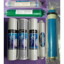 Enessu 7 Li Filtre Seti Takim Alkali + Detox Su Arıtma Cihazları Filtresi