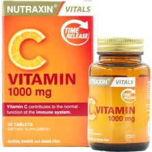 Nutraxin C Vitamin 1000 Mg - C Vitamini Deposu Zaman Salınımlı 30 Tablet