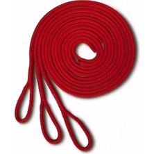 Komandor Marine 8 mm Kırmızı Usturmaça Halatı 2.5 M (El Örgüsü Gözlü) 3'lü Set