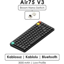 Nuphy AIR75 V3 Tri-Mode Custom Mekanik Oyuncu Klavyesi