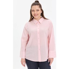 Kado Moda Pamuklu Vual Kimono Kol Kadın Gömlek