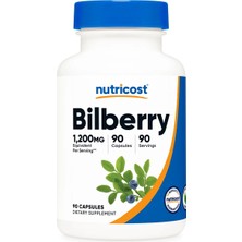 Nutricost Bilberry 1200 Mg Ekstresi 90 Kapsül Yaban Mersini Takviye Edici Gıda