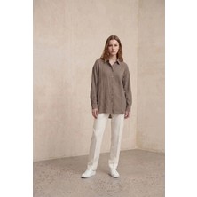 Kado Moda Modal Crash Kado Oversize Gömlek