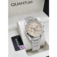 Quantum 24 Ay Garantili Çelik Kordon Safir Cam Fonksiyonlu Erkek Kol Saati