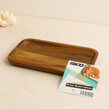 Hobibahçem Akasya Ahşap Dikdörtgen Servis Tepsisi 25X14X1.4 cm