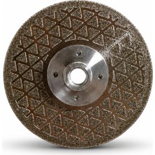 Mays 125 mm Çift Taraflı Elektrolize Mermer Kesme ve Taşlama Diski M14 Flanşlı