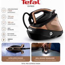 Tefal 3000 W Güçlü Buhar Kazanlı Ütü, 9 Bar Basınç, LED Aydınlatmalı Uç, Otomatik Buhar Kontrolü, Dikey Buharlama ve Kolay Kayan Taban