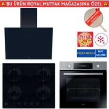 Hoover Upa Siyah Turbo Ankastre Set (HO3158IN Inox + HVW6MBB Siyah + HDG6C1GBTK)