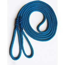 Komandor Marine 14 mm Mavi 3 Kollu Polyester Şvart Halatı 8.5 Metre - El Örgüsü Gözlü
