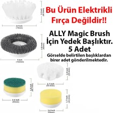 Ozka Concept Magic Brush Şarjlı Temizleme Fırçası Için 5 Adet Yedek BAŞLIK-(5775)
