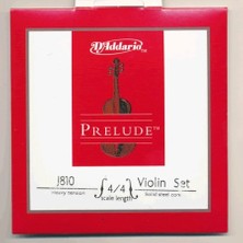 D'addario J810 Keman Tel Seti, Prelude, Scale 4/4, Medium Tension